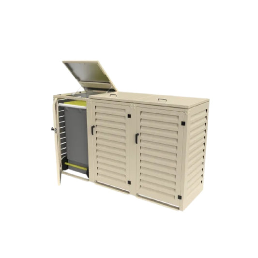 Coffre de rangement extérieur en résine - protection contre les intempéries - 120 x 60 x 80