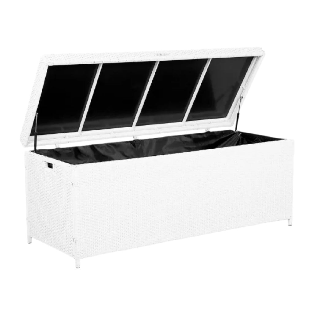 Coffre de rangement extérieur en résine tressée - 120 x 60 x 60