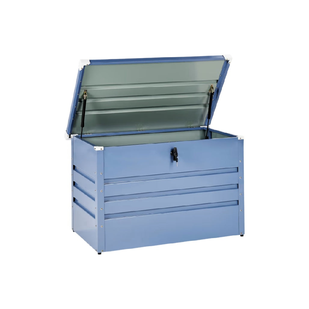 Coffre de rangement pour extérieur en métal - 90 x 45 x 45
