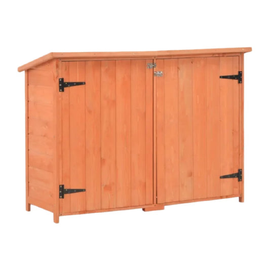 Coffre de rangement extérieur en bois traité pour jardin - 120 x 60 x 80