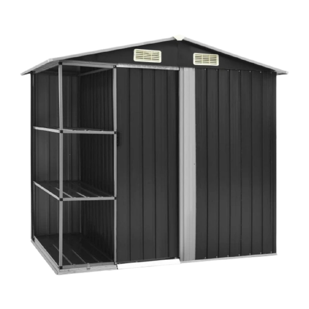 Abri de jardin en métal pour rangement extérieur - 150 x 80 x 180